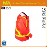 Mens Orange Flame-Resistant High Visibility PVC Work Jacket 6310J