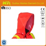 Mens Orange Flame-Resistant High Visibility PVC Work Jacket 6310J