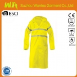 Hi Vis Reversible Rain Coat- Yellow