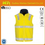 HiVis Cotton Drill Reversible Safety Vest with Generic R/Tape