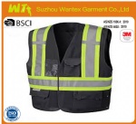 Black Traffic  Reflective security vest