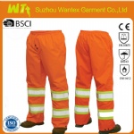 High visibility 100% Waterproof work pants reflective