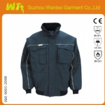 Heavy waterproof polyester quilted work jacket